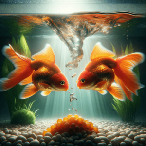 Goldfish feeding and nutrition by Aquapedia hub