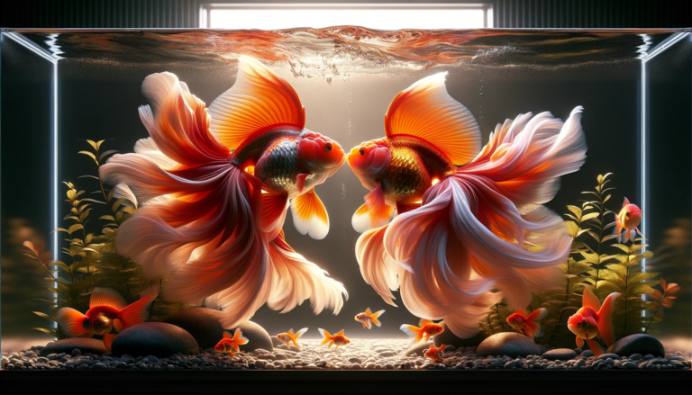 Gold fish breading in tank by Aquapedia hub